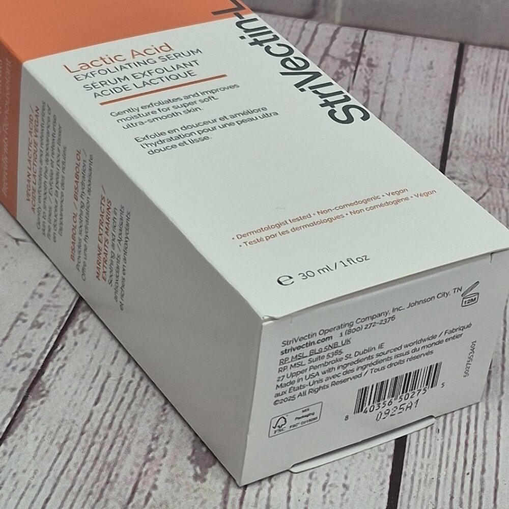 Strivectin-LA Lactic Acid Exfoliating Serum 1fl oz Full Size New In Box - Picture 8 of 8